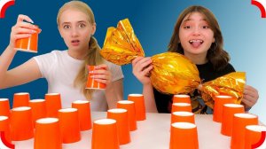 Не Поделили КОНФЕТЫ! Найди ДВА СТАКАНЧИКА по Памяти Челлендж !!