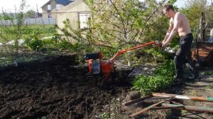 Мотоблок хопёр 1100 6д mq "Первый раз пользуюсь фрезой" (часть 6)