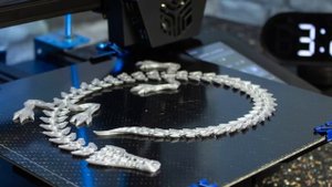 Top 7 Articulated 3D print Dragons - 3D print timelapse compilation on Creality CR-6 SE - 4K video