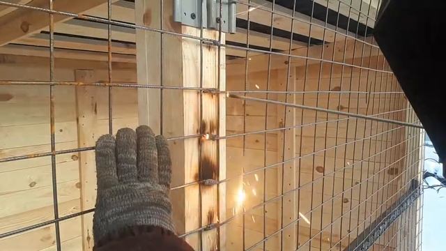 Строительство вольера для большой собаки!
