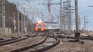 Экспресс поезд ЭС 1 Адлер - Туапсе по ст. Шепси