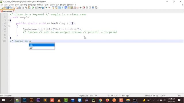 Java Tutorials For Beginners | Java Programming | A Simple Java Program | Hello to Java Program|202 смотреть онлайн