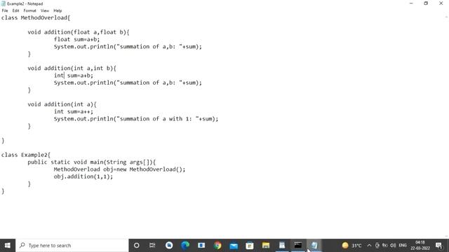 Method Overloading | java | passing, returning objects from methods