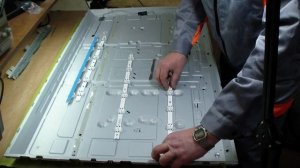 TV LG 49UJ* Голубой экран. Ремонт подсветки.