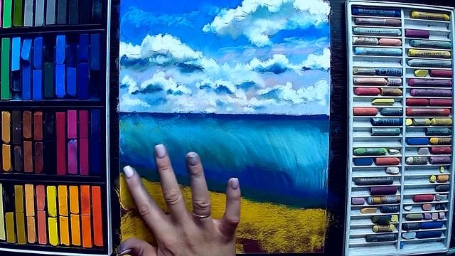 Морская волна. Рисуем вместе. Пастель \ Sea wave. Draw together. Pastel смотреть онлайн