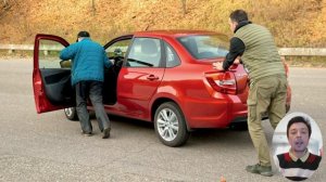 Журналисты чуть было не разбились на новой Ладе Гранте из-за заводского брака