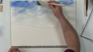 Как нарисовать небо акварелью