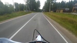 По трассе на Racer SR-X2 300 кубов водянка