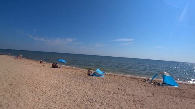 05 августа 2021 АРАБАТСКАЯ СТРЕЛКА С.СТРЕЛКОВОЕ - ЧТО С МОРЕМ, ТЕМПЕРАТУРА ВОЗДУХА И ВОДЫ