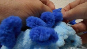 Как вязать из Ализе Пуффи. Начало и показ лицевых петель. Пряжа из готовых больших петель