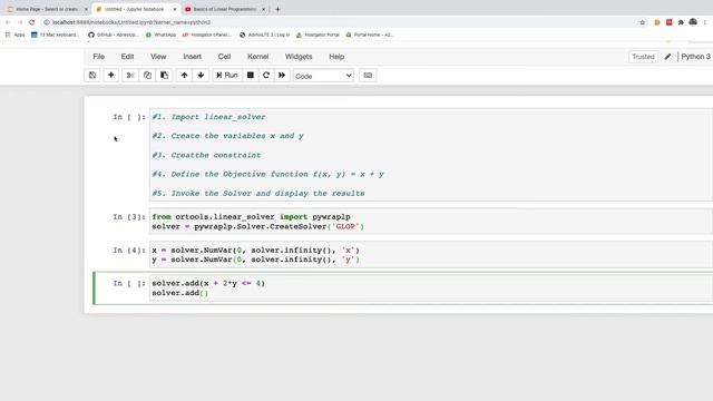 Using Google's Ortools Solver for Linear Programming in Python - Step by Step смотреть онлайн