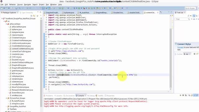 Selenium with JAVA - How to perform the contextClick() method on context menu? смотреть онлайн