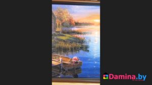 Напечатанная картина на хлопковом холсте с моделирующим гелем. Damina.by