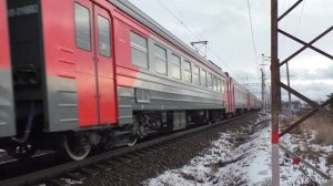 Электропоезд ЭД4М-0004 сообщением Москва - Узуново