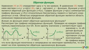 Обратная функция. (Матанализ - урок 20)