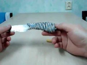 Намотка шнура на ручку ножа. Мой метод.