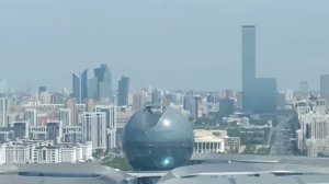 Вид на Астану с высоты минарета Центральной мечети.