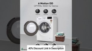 LG 7 Kg 5 Star Inverter Fully-Automatic Washing Machine  (FHV1207Z2W, Blue White, AI DD Technology