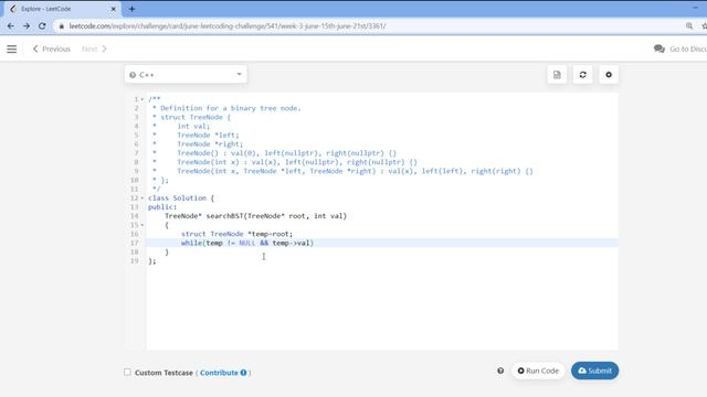 Search in a Binary Search Tree LeetCode ||C,C++, Java, Python |#Leetcode #700 #leetcode