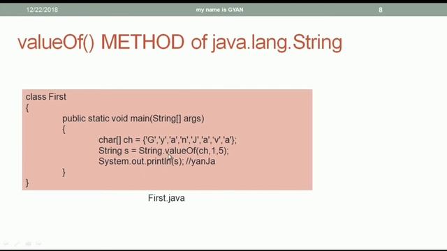 String API in Java | #22 | Various valueOf() Methods of the String Class in Java | Data to String