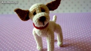 Амигуруми: схема Собачки на ладошке. Игрушки вязаные крючком - Free crochet patterns.