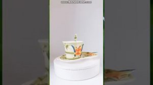 Очень красивые чашки из костяного фарфора. Китайский фарфор.