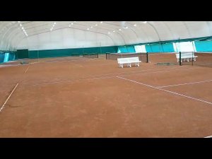 Симферополь. Грунтовые теннисные корты, установка оборудования