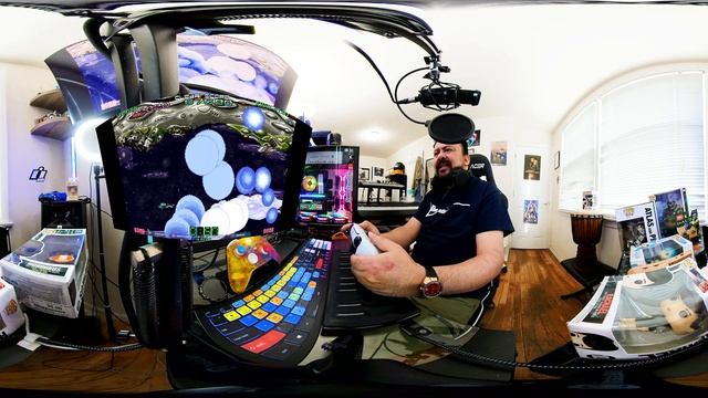 Macross II Movie Arcade [360° VR] Song preview of @OC from DOS. Emulation with PC rig...