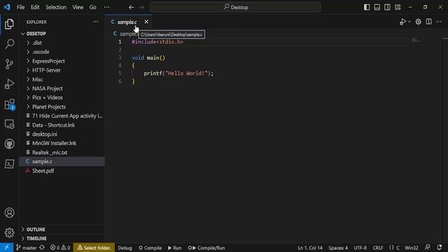How to Run C in Visual Studio Code on Windows 10  | Best Code Editor (2023)