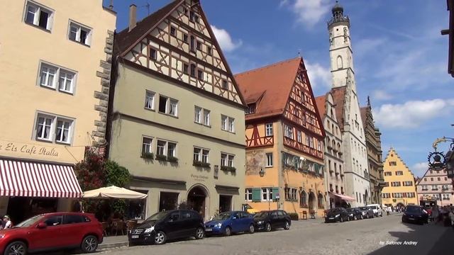 Прогулка по Ротенбургу на Таубере (Rothenburg Ob Der Tauber) Германия