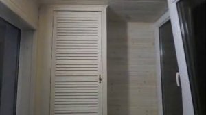 ОТДЕЛКА БАЛКОНА!ШКАФЫ С ЖАЛЮЗИЙНЫМИ ДВЕРЦАМИ+ПРОПИТКА!(день четвертый)