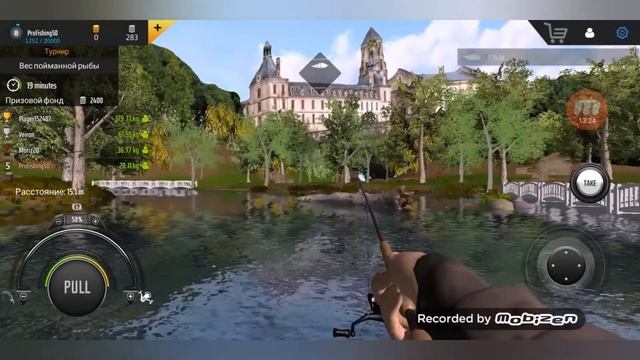 Прохождение игры профессионал Fishing Mobile#13 турнир трофейный лещ и амур