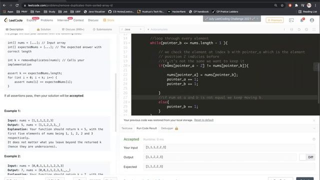 LeetCode 80. Remove Duplicates from Sorted Array II Solution Explained - Java - Day 3 смотреть онлайн