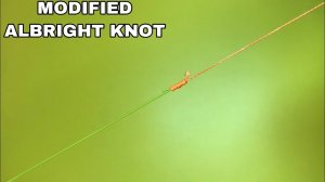 Соединительный узел modified albright knot. Как связать две лески между собой. Самоделки для рыбалки