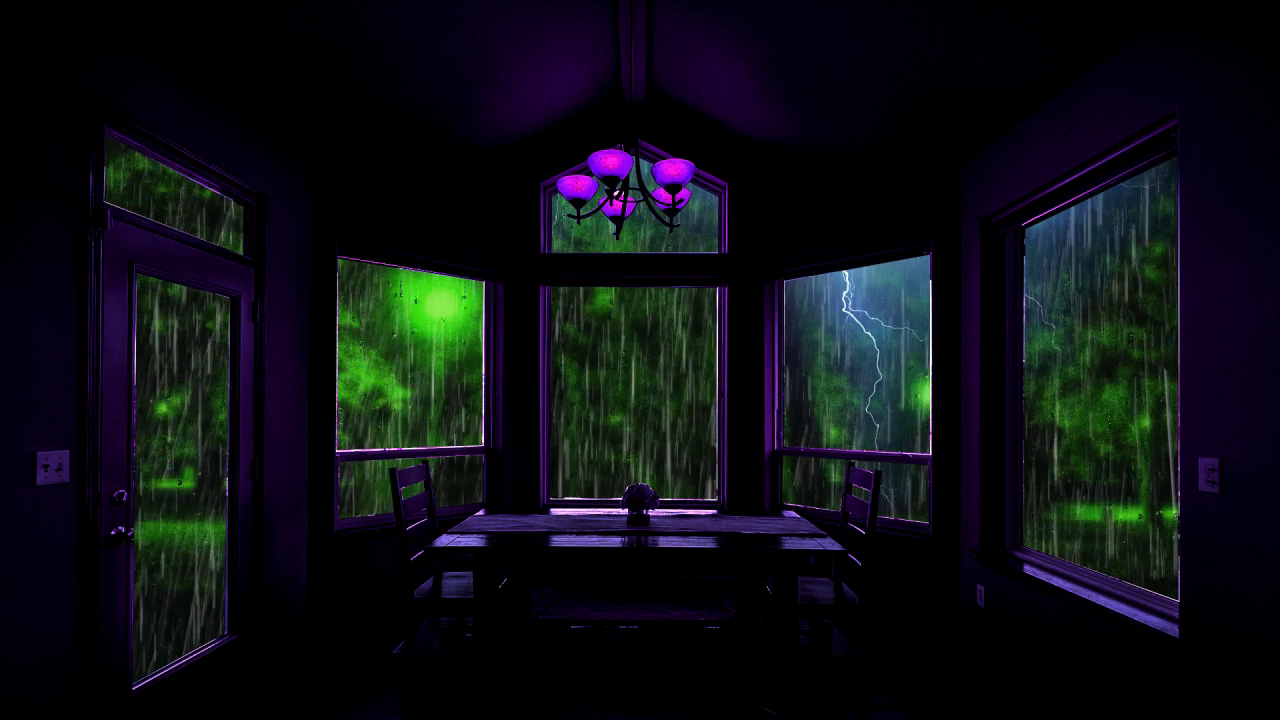 Звуки дождя и грома помогут вам уснуть смотреть онлайн