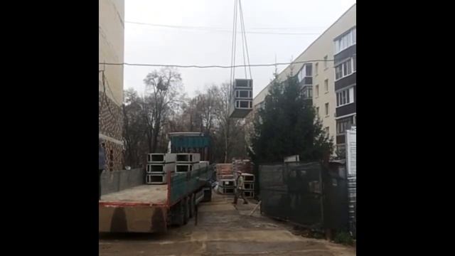 Разгружаем вентиляционные блоки от ДСК-Столица. Заказ № 10097 доставлен заказчику. смотреть онлайн