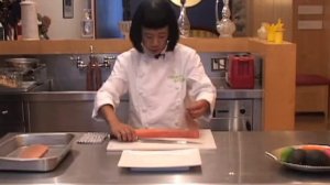 Разделка лосося для суши и сашими