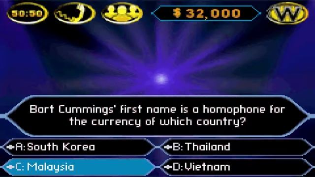 Who Wants To Be A Millionaire - Full Game Walkthrough (GBA)