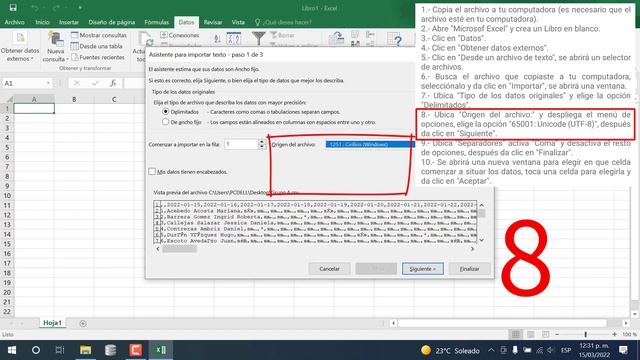 Abrir archivo CSV en excel (codificación UTF-8) смотреть онлайн