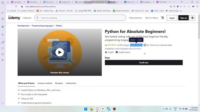 Top 10 Free Python Certification Course in 2022 | Learn Python For Beginners To Advance Free