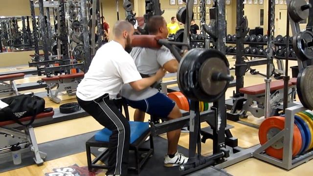 SSB Box Squat - 480 lbs + 250 lbs band tension смотреть онлайн