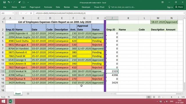 Index match if cell contains text | index match if function | Excel Tutoring