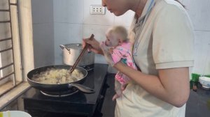 A day as a chef for little monkey Abi with his mother