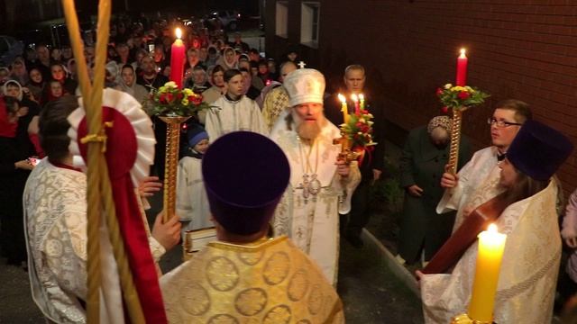 В Борисо-Глебовском храме села Корневое состоялось праздничное Пасхальное богослужение.