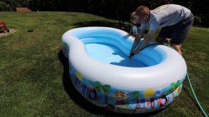 Setting Up Our New Inflatable Pool