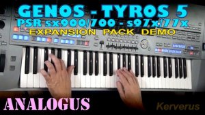 NEW Yamaha Expansion Pack - "ANALOGUS" for Genos, Tyros 5, SX9/7/600, PSRs 970/5, 770/5, 670 etc.