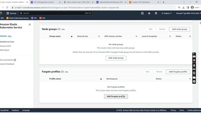 How to create AWS EKS FARGATE cluster in simple steps | AWS Kubernetes | FARGATE on EKS смотреть онлайн