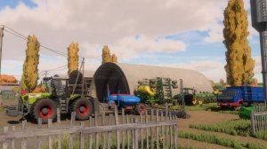 Farming Simulator 22 / Карта Сосновка / Посев ячменя Claas Xerion 3800VC