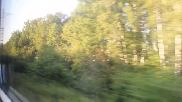 Солнечный вечер на Павелецком направлении от Барыбино до Белых столбов смотреть онлайн