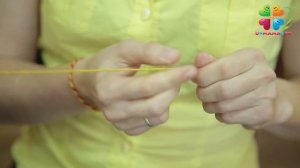 Как сделать простую фенечку из двух нитей502